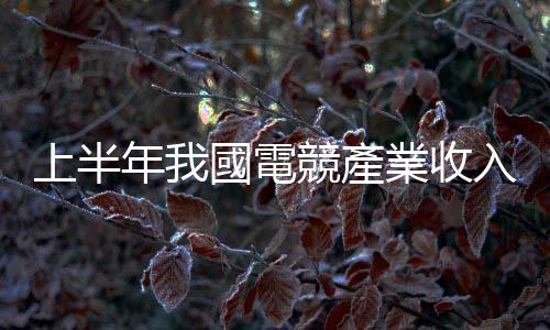 上半年我國電競產業收入759.93億元 環比增長11.74%